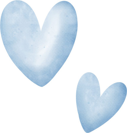 Blue Heart watercolor